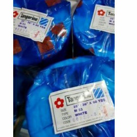 kain staplek m33 tangerine / kain interlining m33