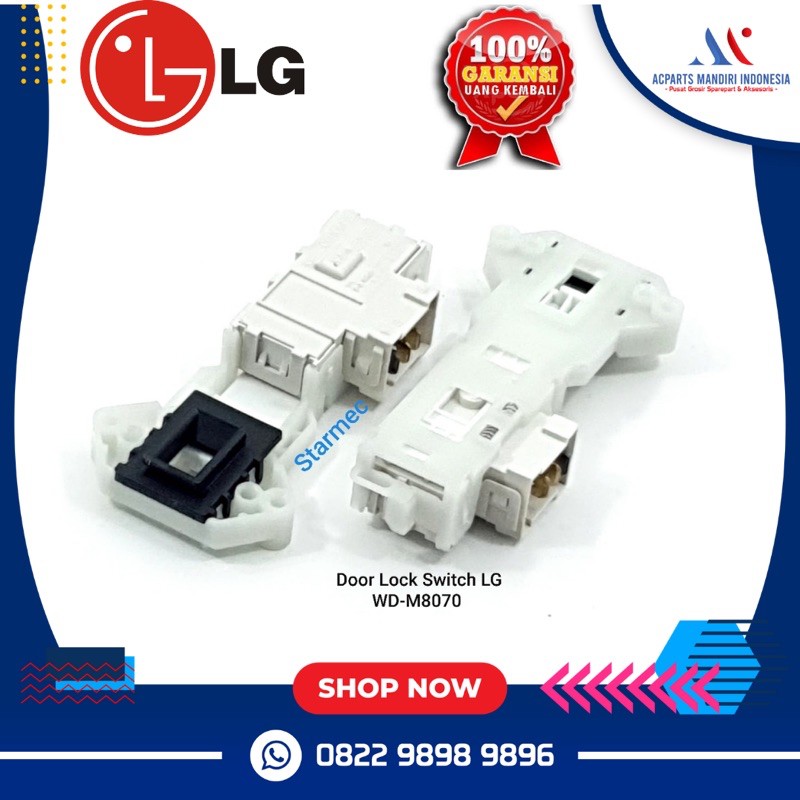 Door lock / switch pintu mesin cuci LG Front loading