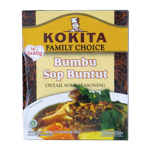 

KOKITA Bumbu Sop Buntut 180gr - Oxtail Soup Seasoning 3 x 60g