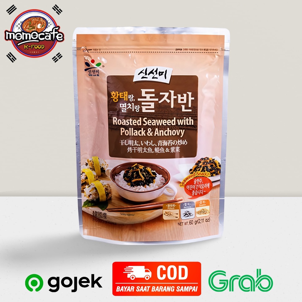 

Shin Sun Mi Roasted Seaweed With Pollack & Anchovy - Rumput Laut Korea