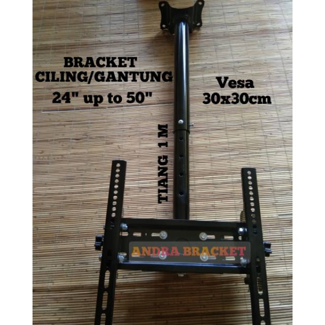  BRACKET TV GANTUNG PLAFON BRAKET CILING 24 32 40 42 43 50 