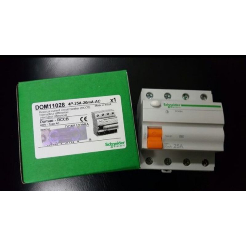 Schneider elcb 4pole 25a 25ampere 30ma domae