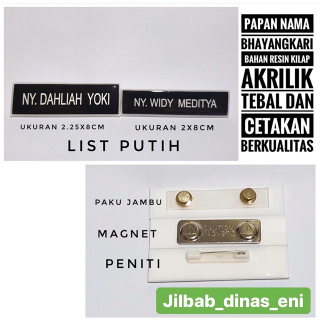 Papan nama bhayangkari bahan resin kilap