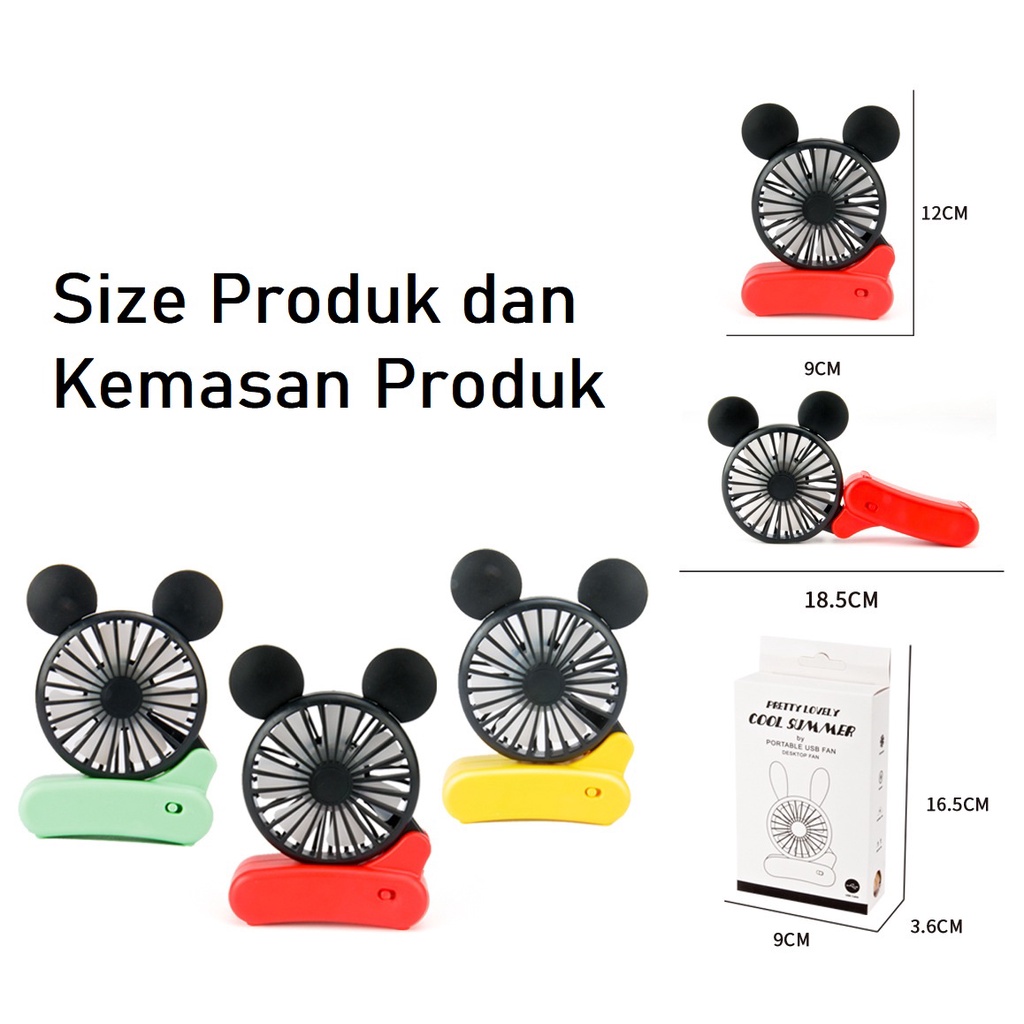 Kipas Angin Mini Kipas Angin Lipat Karakter Kipas Angin Import