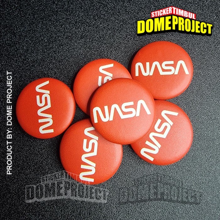 PIN PENITI NASA MERAH UKURAN 25MM AKSESORIES ROMPI AKSESORIES TAS