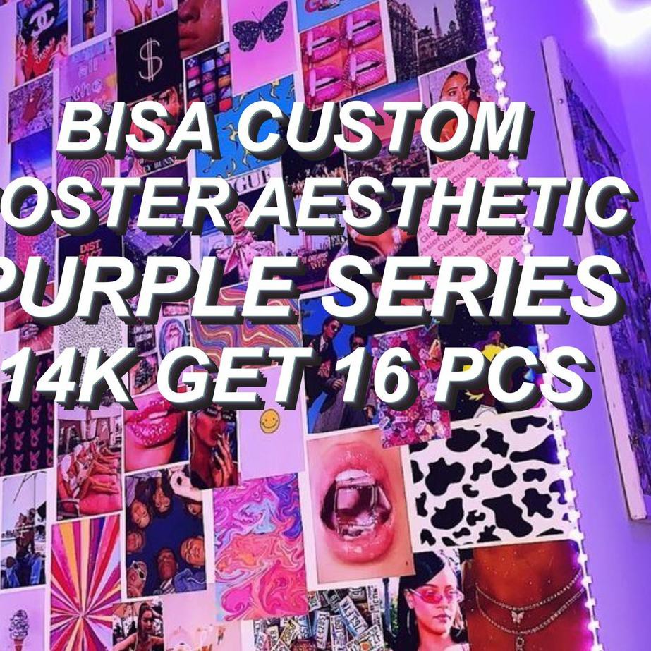 BantingHarga [16 PCS] Poster Aesthetic Wall Collage Wall Poster Aesthetic Collage Kit Art A6/A5/A4|P