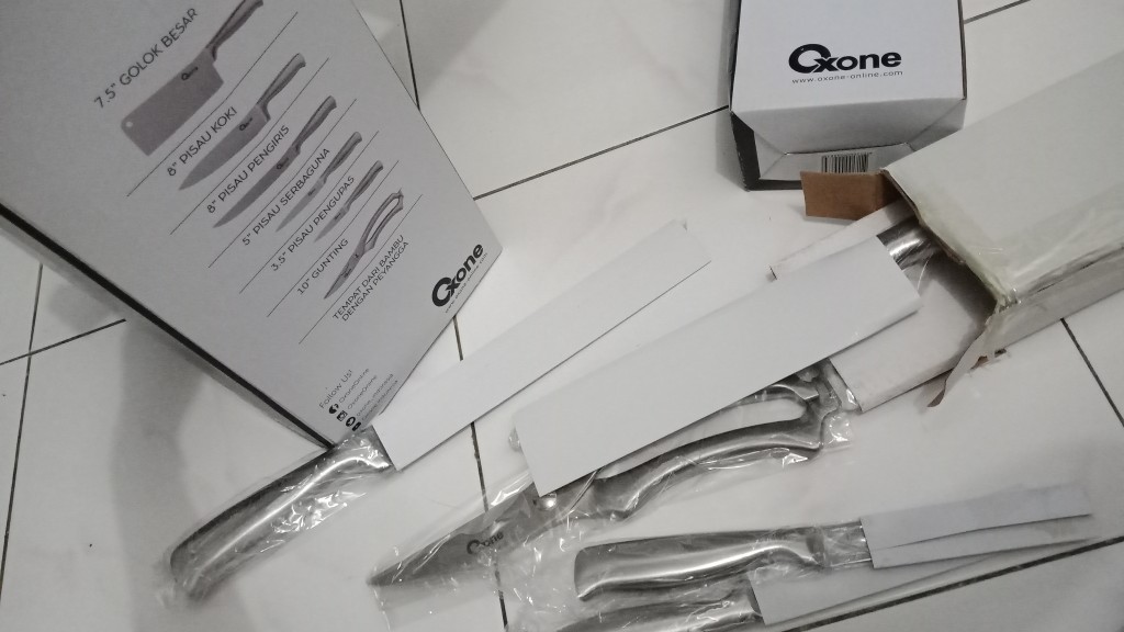 Oxone Ox-982 Master Knife Bamboo Block Pisau Set Ox982