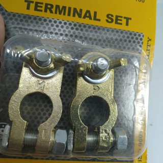 Jual KEPALA AKI LAPIS KUNINGAN SET KLEM TERMINAL AKI MOBIL ACCU