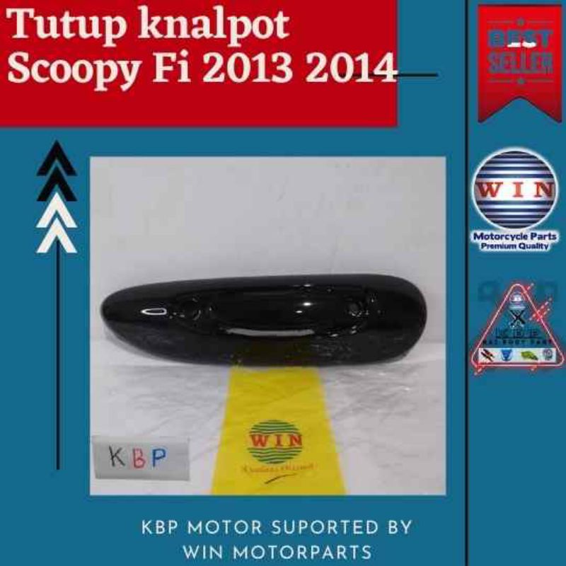 Tutup Knalpot Scoopy 110 FI 2013 2014 2015 | muffler cover WIN | penutup kenalpot motor injeksi all 