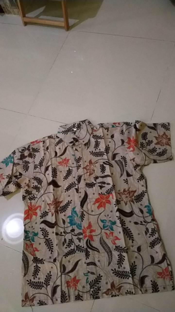 Kemeja Batik Pria Lengan Pendek Size M L Xl Xxl Katun Batik Halus Seragam Kantor Seragam Batik