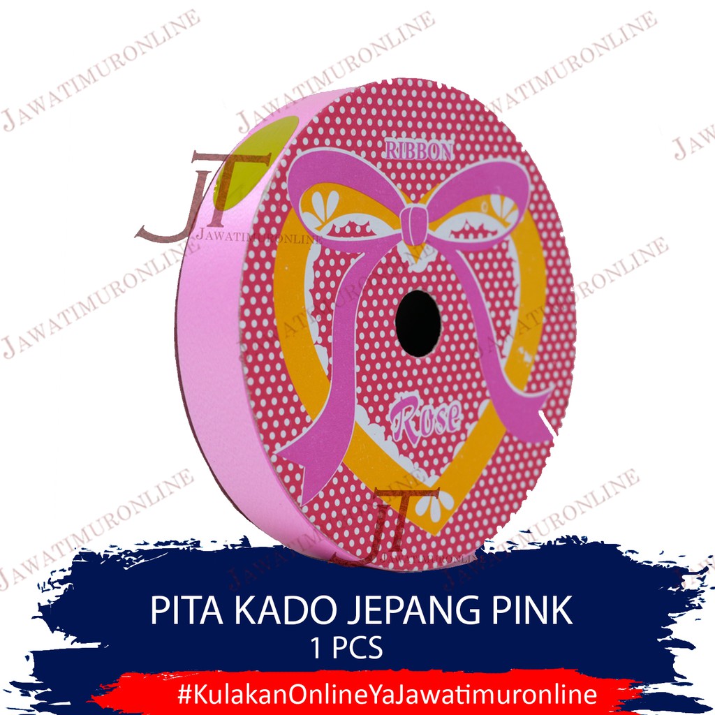 Pita Jepang / Pita Kado Jepang KILAP Pink