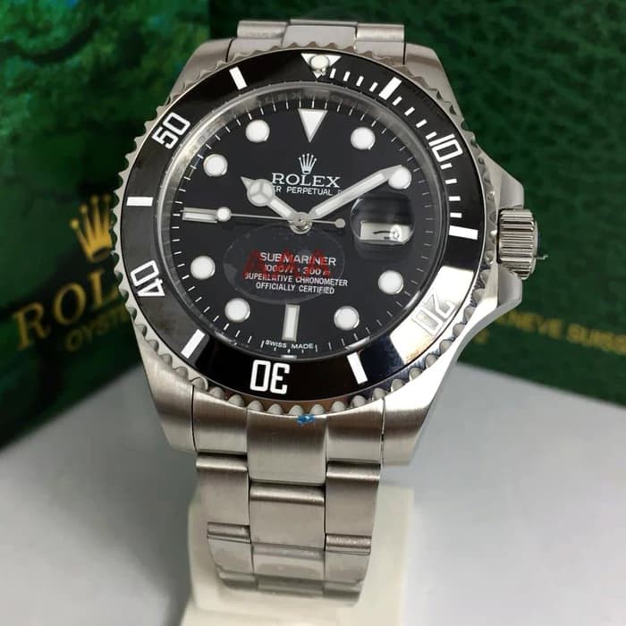 Jam Tangan Rolex Submariner shapire Ring Ceramic Automatic 41mmPREMIUM