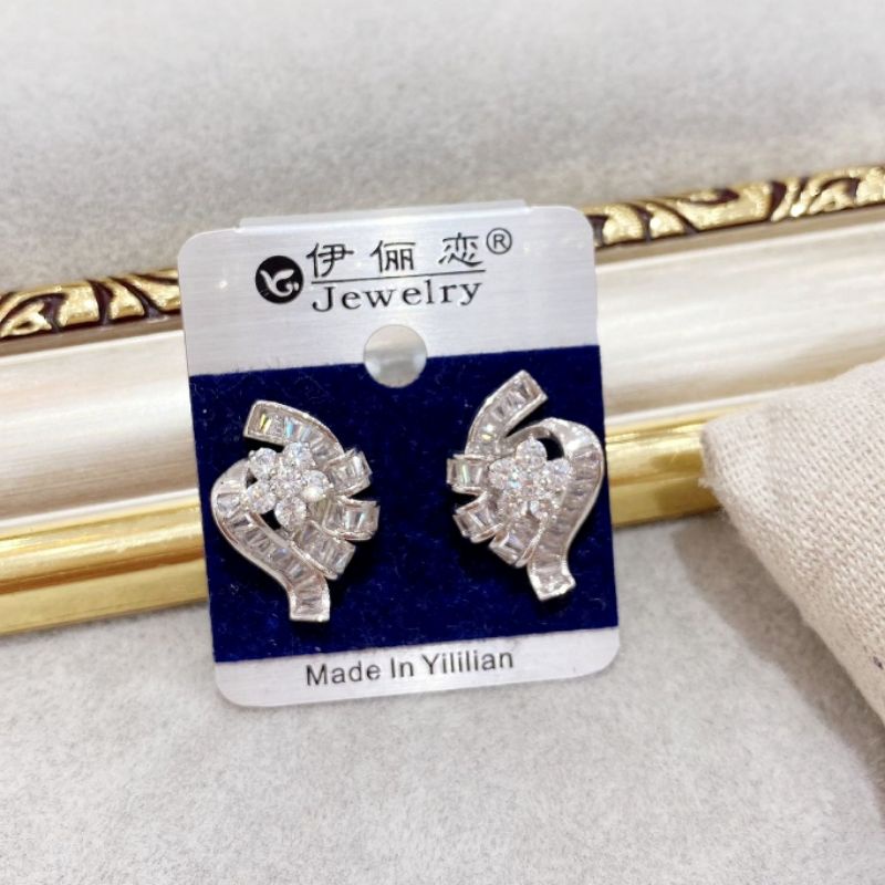 Anting Silver925 Perak Mata Kilau anting silver Anti Karat anti alergi premium Quality S016