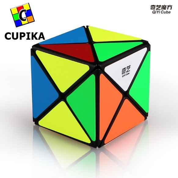 Rubik QiYI 3x3 Dino X Cube Black Base Qi Yi Dino Cube X Cube Original Ori