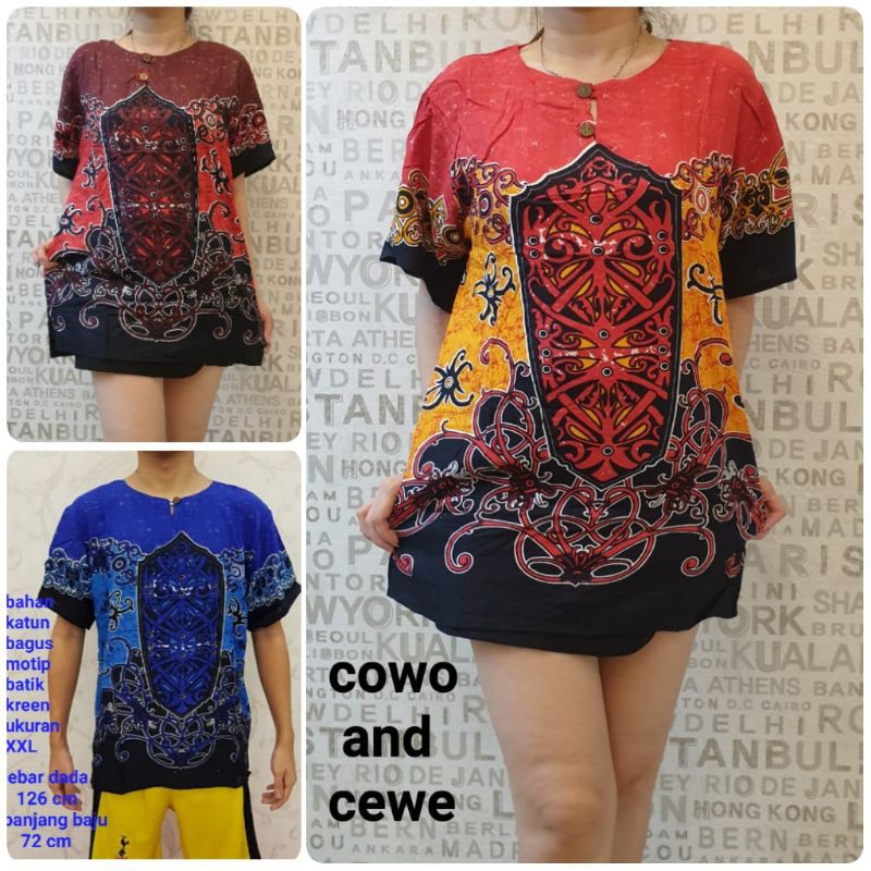 baju Bali batik daya XL dewasa rayon bagus dewasa