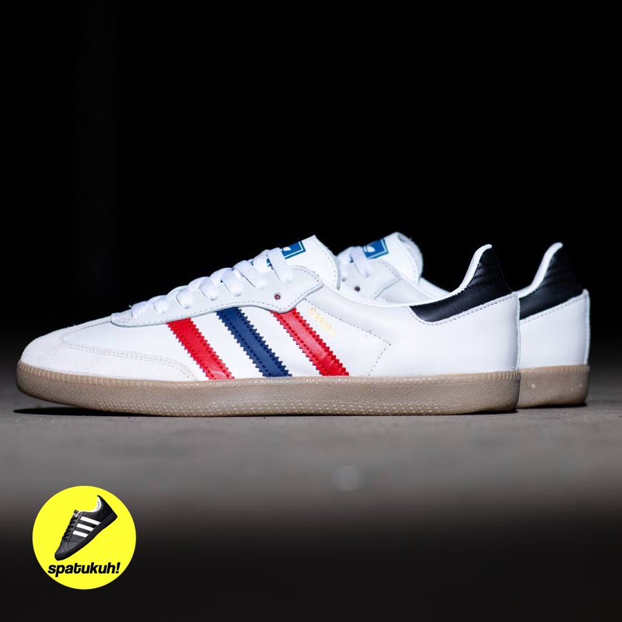 adidas samba og white navy red gum