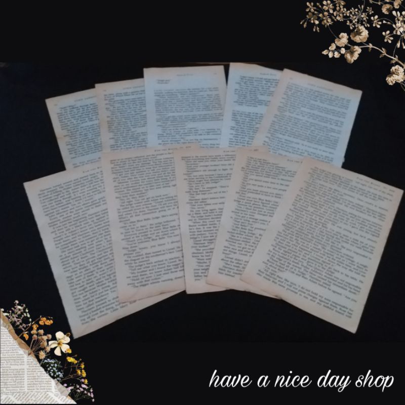 

Vintage Paper (BAHASA INGGRIS) 15 pcs