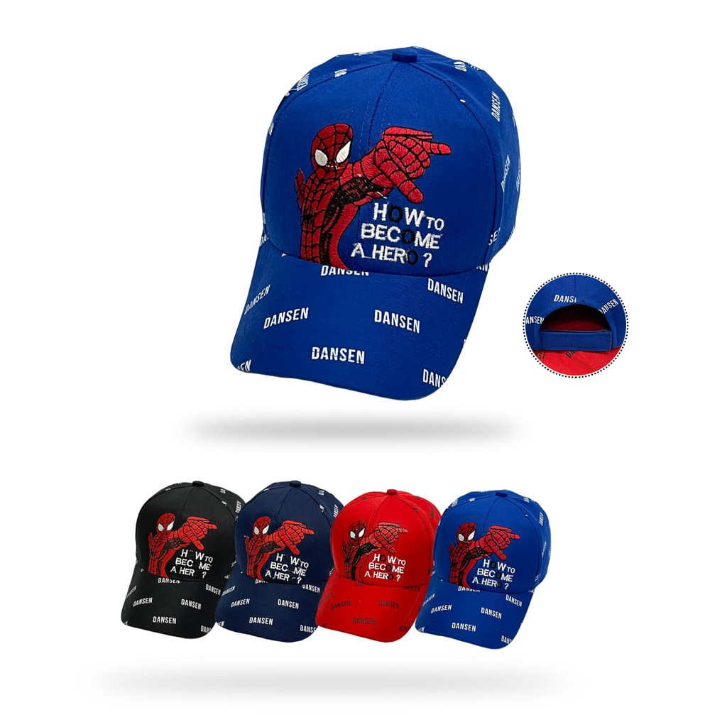 Topi Anak Sablon Karakter Kartun Anak DANSEN/ Topi Anak Karakter KUAT