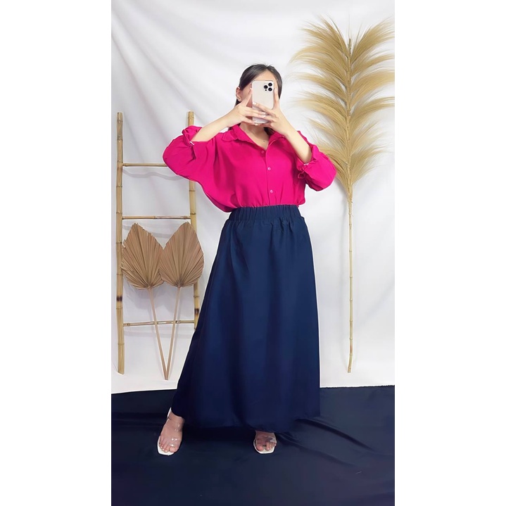 [12.12] RX FASHION -  ROK KERJA WANITA / ROK POLOS / BASIC SKIRT / ROK POLOS MAYUNG / ROK MUSLIMAH