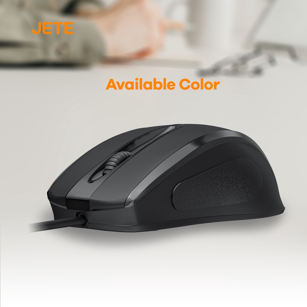 Wired Mouse JETE MO2 1000 DPI Ergonomis Design - Garansi 2 Tahun