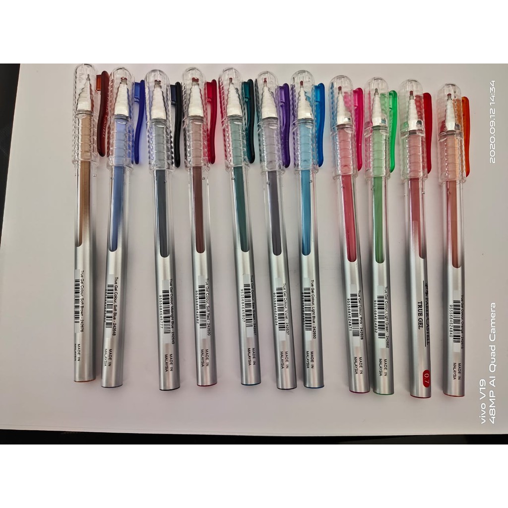 

PEN TRUE GEL 0.7mm FABER CASTELL COLOUR pena pulpen gelroller memperjelas mewarnai tulisan bacaan penting jadi lebih jelas terbaca