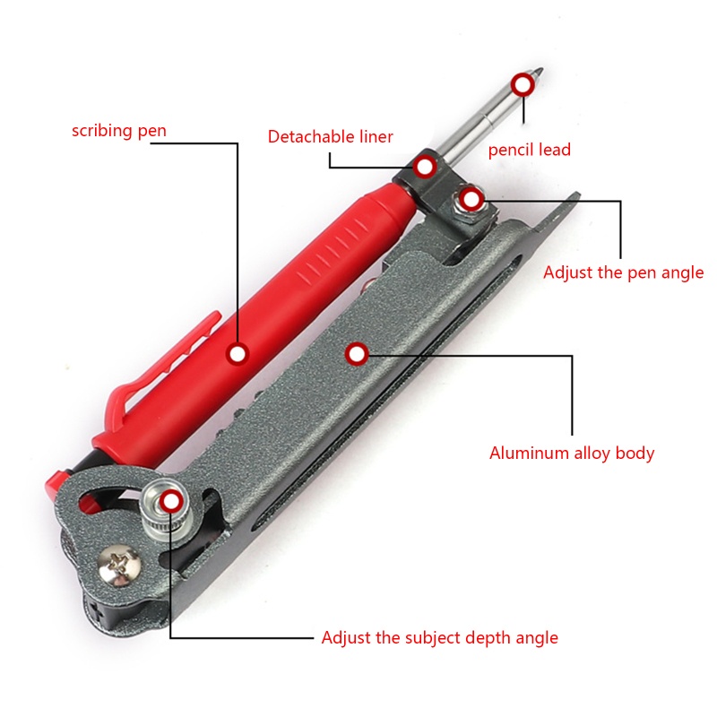 Kiss Alat Scribingpenggarispensil Lubang Dalam Untuk Konstruksi