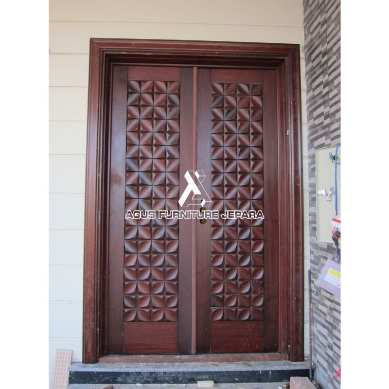 SET KUSEN PINTU KUPU RUMAH JATI (pintu rumah minimalis rumah modern)