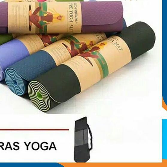 ✈ [BISA [ Matras Yoga Anti Slip Yogamat Matras Fitness/Matras Senam, Matras Olahraga Anti Slip Tebal