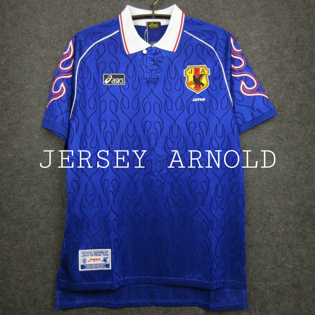 JERSEY JEPANG HOME RETRO CLASSIC CLASIC ASICS TAHUN 1998 98 XXL 2XL GO GRADE ORI THAILAND AAA KAOS B