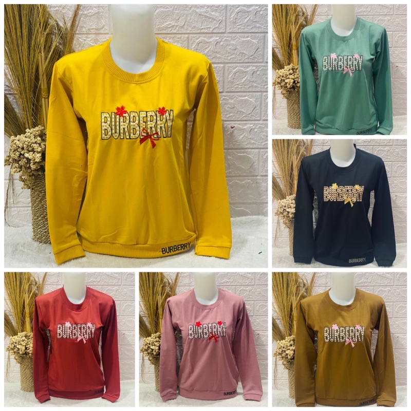 Kaos Lengan Panjang Wanita Premium Kaos Sweater Premium-Pretty Cute Pjg