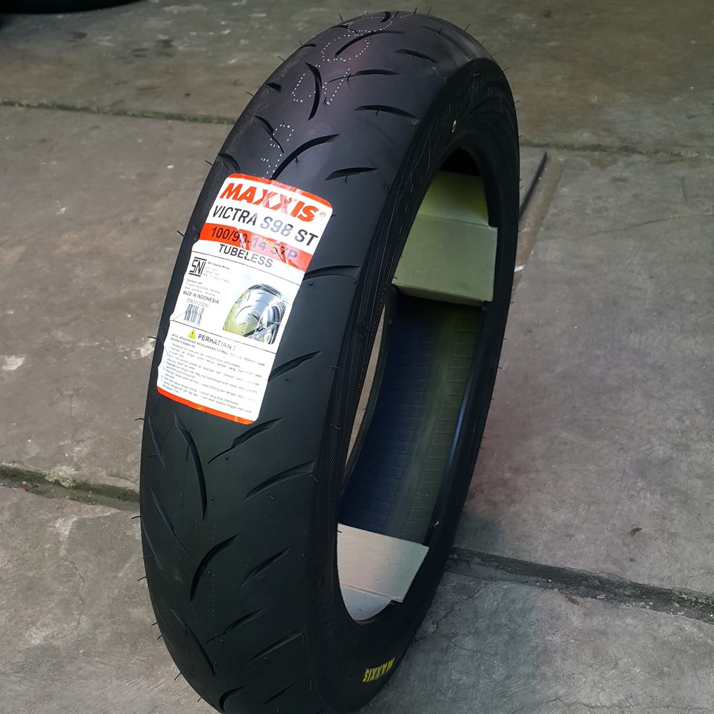 Ban Motor Ban Luar ukuran 100 90 ring 14 Merk Maxxis Victra S98 ST
