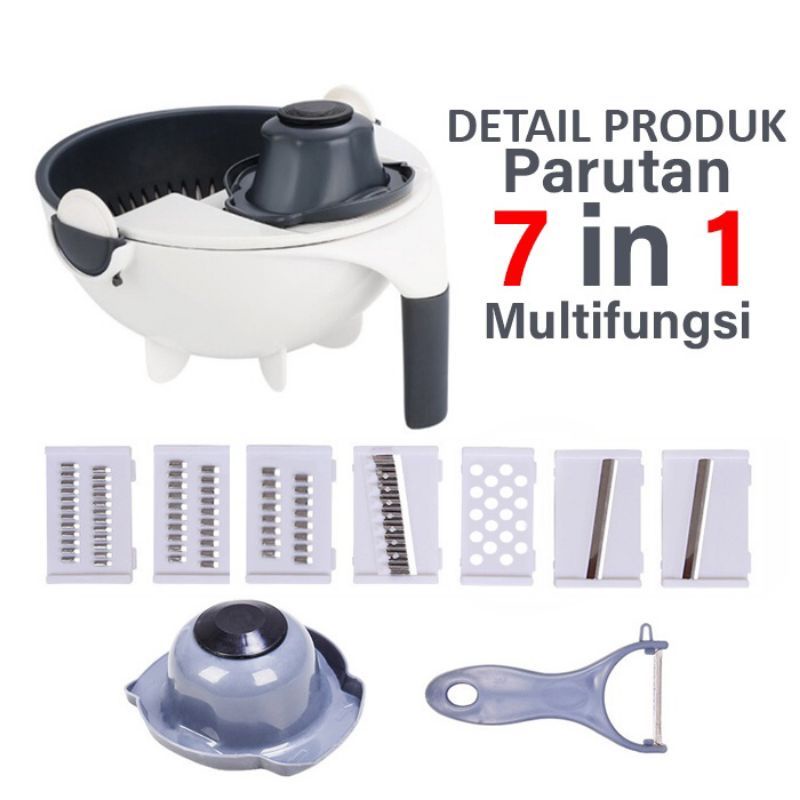Parutan serbaguna 7in1 baskom