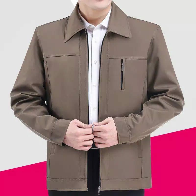 jasket santri/jaket semi jas/jaket formal/jaket pria kain katun