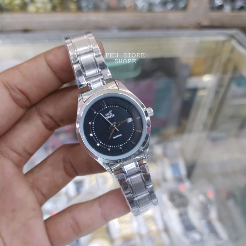 JAM TANGAN WANITA IMPORT FITUR TANGGAL WANITA ANTI AIR RANTAI STAINLES STEL JAM TANGAN KASUAL WANITA TERBARU FREE BATRAI CADANGAN JAM ANGAN WANITA MIRETE 7789