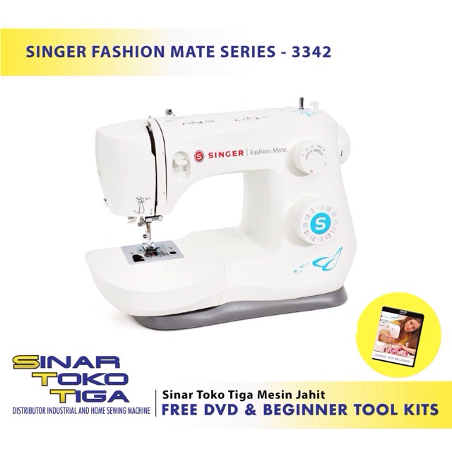 Promo Bonus Mesin Jahit Singer 3342 Fashion Mate Pemula Portable Shopee Indonesia
