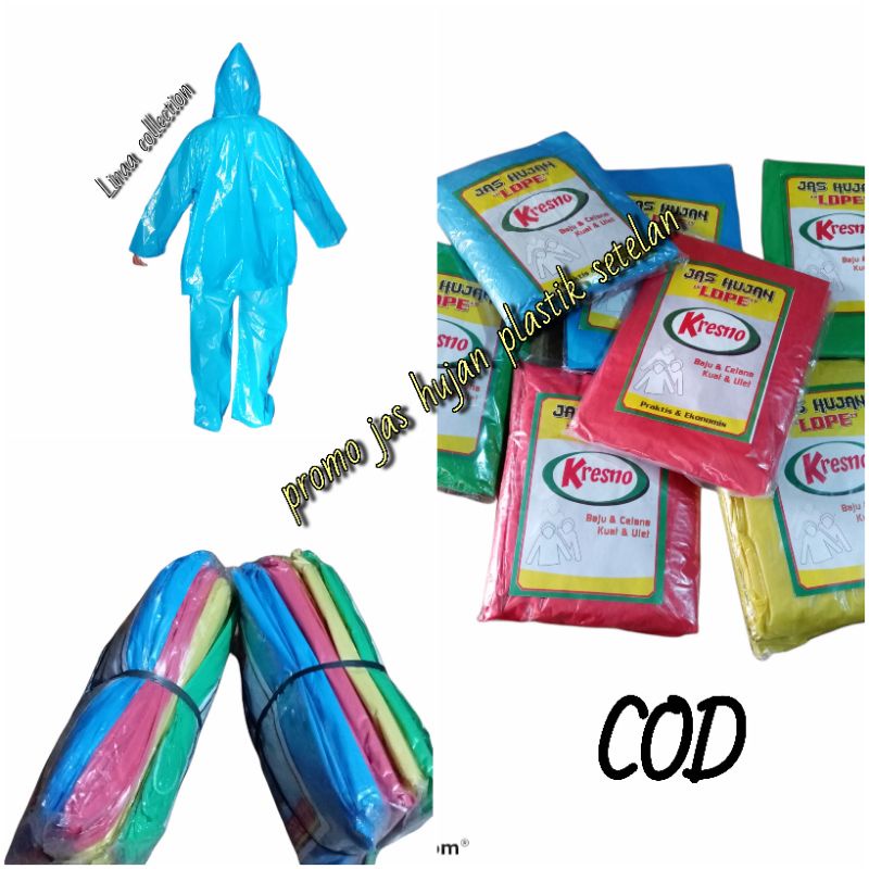Jas Hujan Pria Dewasa Plastik Murah / Jas Hujan Plastik Murah / Jas Hujan Plastik Setelan/ Jas Hujan