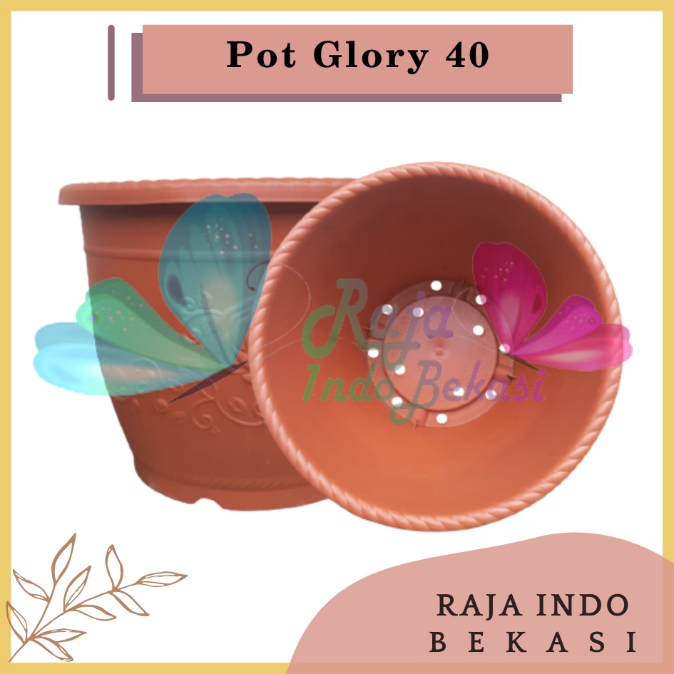 Pot Bunga Glory Shallom 40 Merah Bata Pot Tanaman Glory 35cm Pot 35 Plastik 35cm Glory Vas Bunga Putih Pot Tanaman Hias