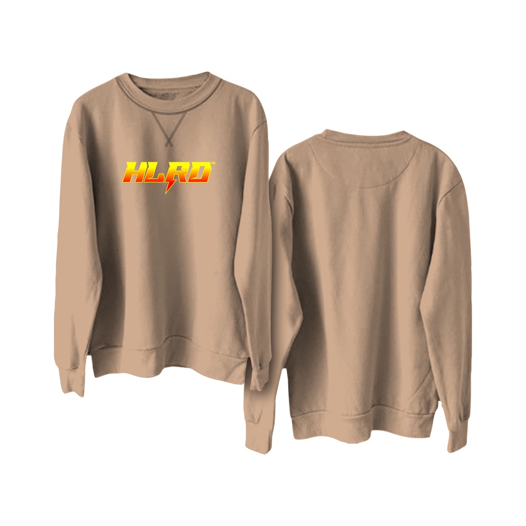 Holyrider Sweter Basic Print Gradasi HLRD || Crewneck sweatshirt sablon DTF  size M - XXL ( Pria &amp; Wanita )