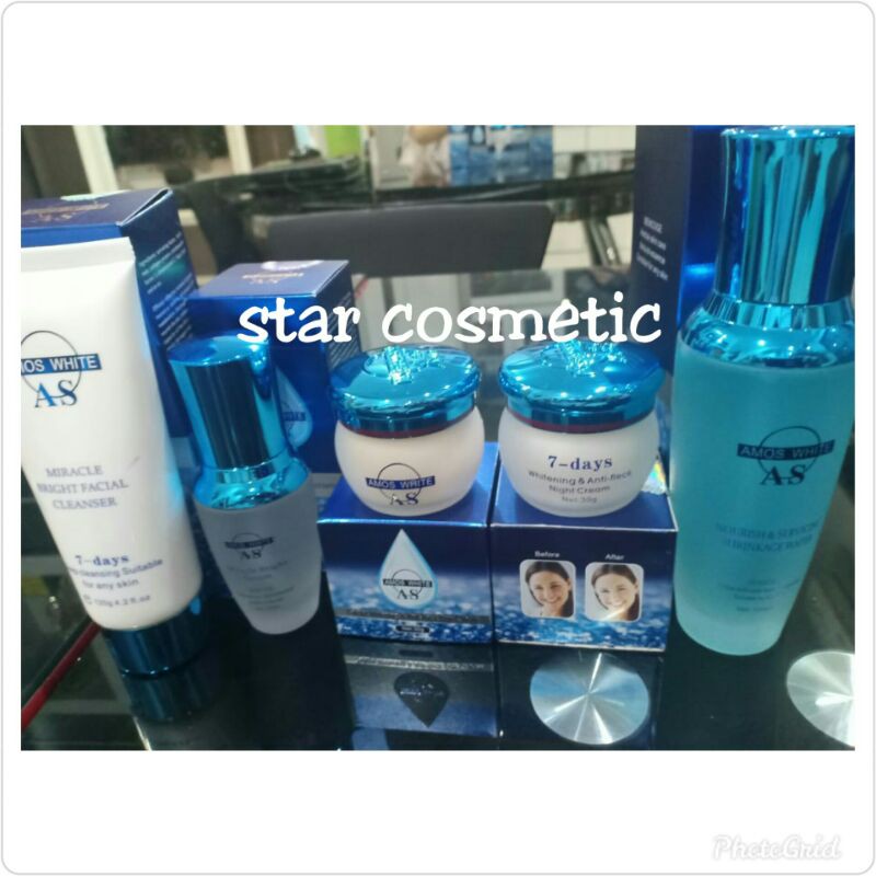Paket New Amos White Complete(5item)
