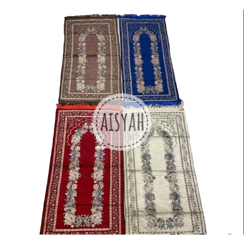 SAJADAH KEPANG RUMBAI ukr 50×110 cm TIPIS TRAVEL SOUVENIR HAJI UMROH