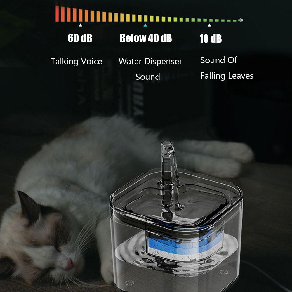 Solighter Pet Water Dispenser Konsumsi Rendah 2.2L Mangkuk Minum Cerdas