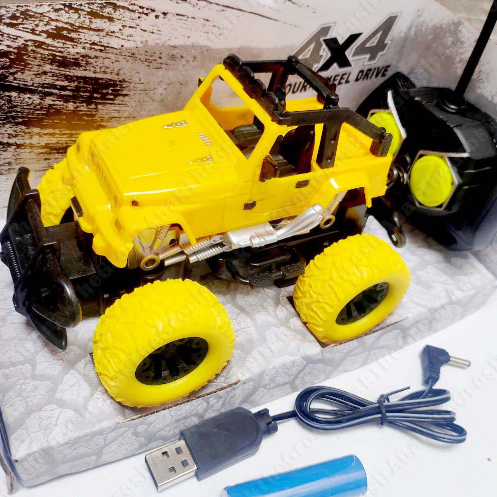 SPORTS RACING OFF ROADING RC MAINAN MOBIL JEEP OFF ROAD REMOTE BATERAI CHARGER