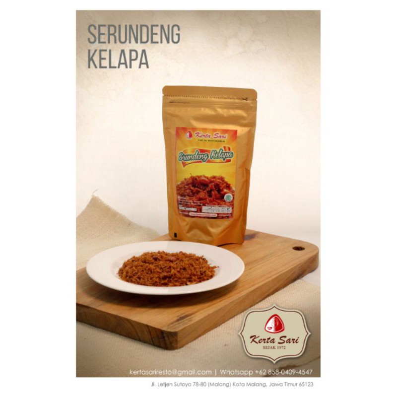 

Serundeng kelapa foil merah