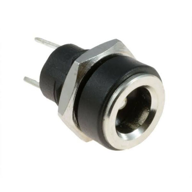Socket Female Jack DC Power jack 5.5mm x 2.1mm Mounting + Nut