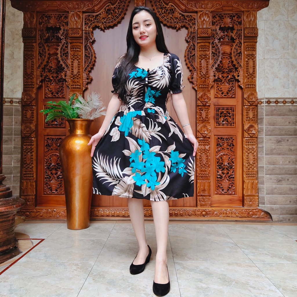 DRESS DIANDRA DAUN RAYON SUPER