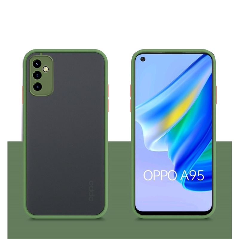 Case OPPO A95 4G Hard Case AERO Protection Camera Premium Casing