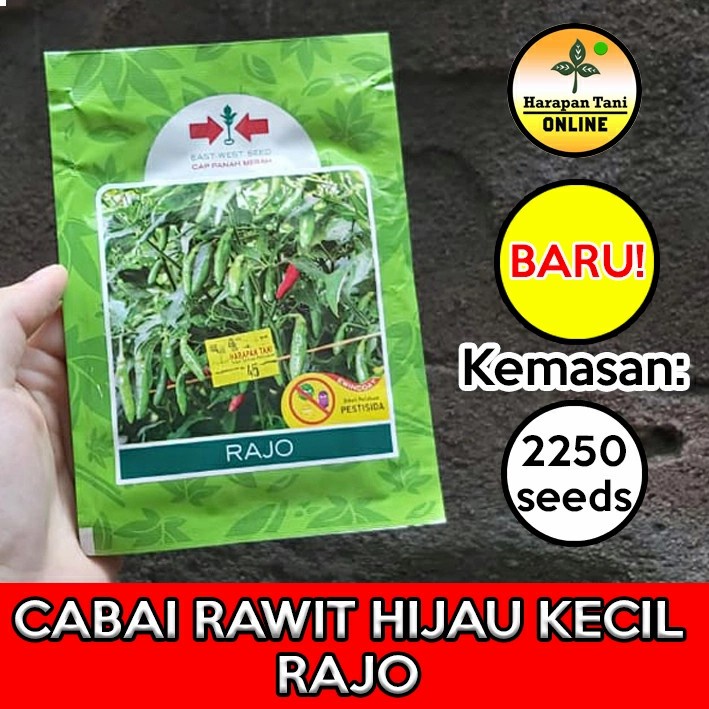 Rajo 2250 Seeds | Cabai Rawit Hijau Kecil | Cap Panah Merah