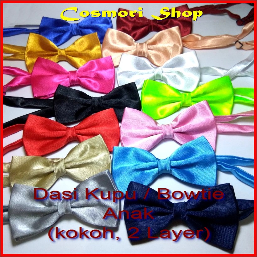 Bowtie Dasi Kupu ANAK Polos Playgroup Kupu-Kupu Hitam Balita Anak2 TK Laki Kupu2 Pesta Bridesmaid