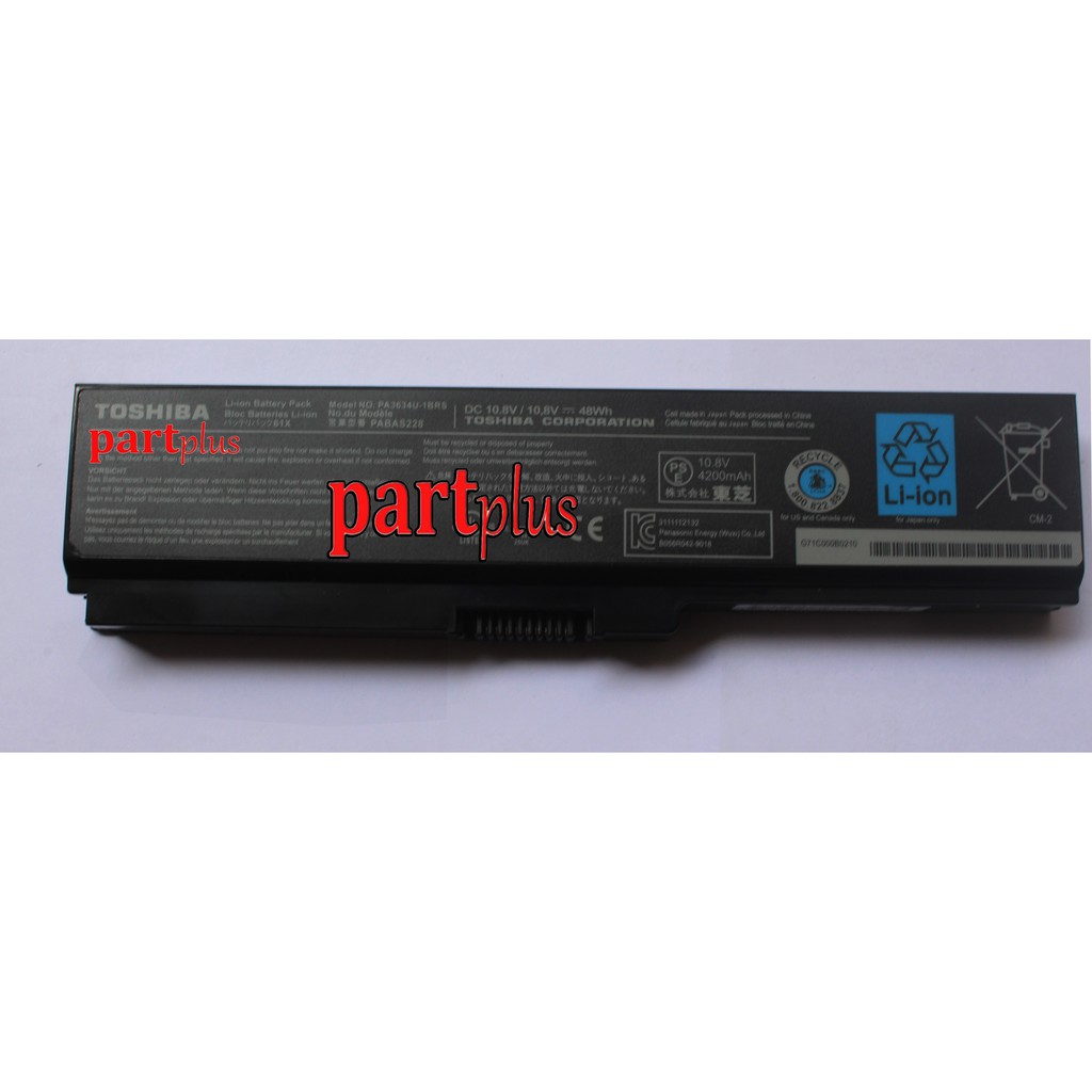 Baterai Batre Battery Toshiba Original L310 L510 L515 M300 M305 U400 PA3634U-1BRM PA3634U-1BAS