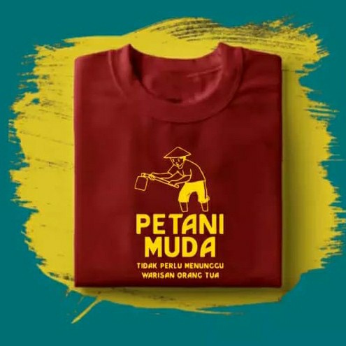 KAOS BAJU PETANI MUDA / BISA COD TSHIRT DISTRO PRIA MURAH TERLARIS
